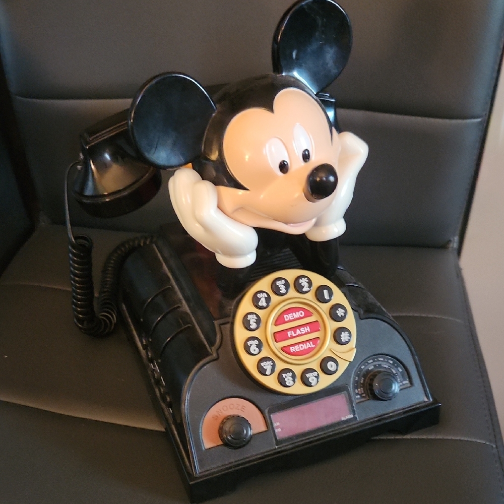 Mickey Mouse Vintage 1990 Style Landline Telephone
